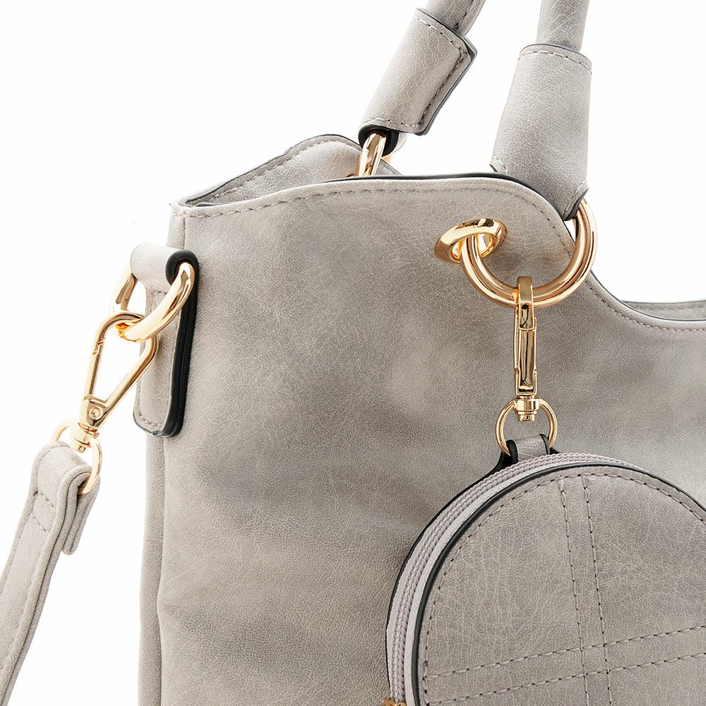 クロスステッチ2WAYトートバッグ 丸型コインケース付き/401438