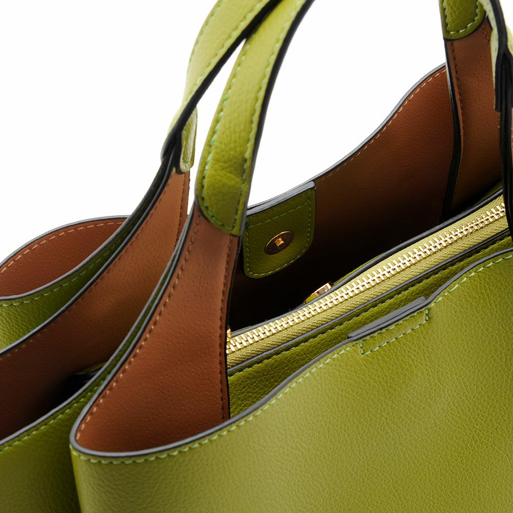 バイカラーハンドルハンドバッグ/A402654