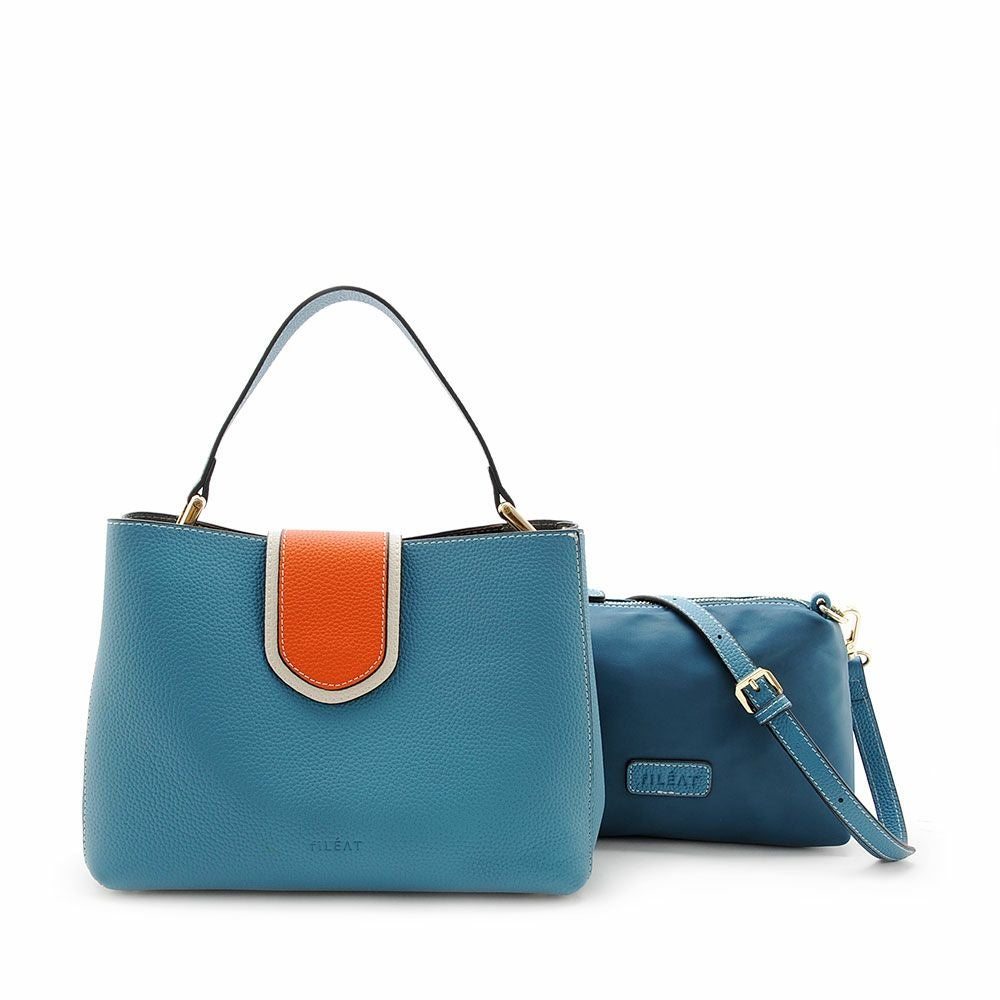 フラップベルト本革ハンドバッグ＆ショルダーバッグセット/FL102793