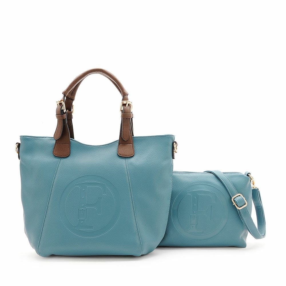 ビッグロゴエンボストートバッグ&ショルダーバッグセット/A302384