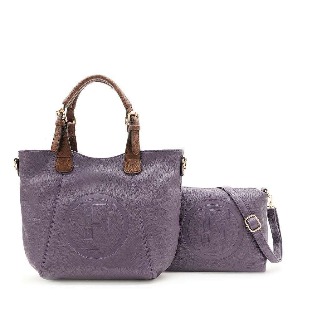 ビッグロゴエンボストートバッグ&ショルダーバッグセット/A302384