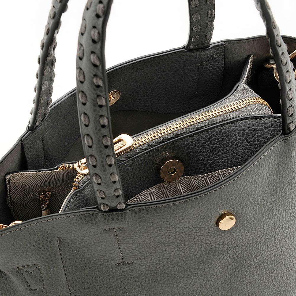 専用！サフィアーノレザー　 裏側総柄 ハンドバッグ BACKDROP Leathers バックドロップレザーズ DIA TOTEBAG ダイヤトート