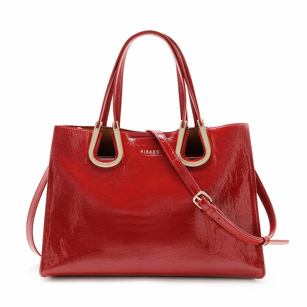 ホースシューエナメルハンドバッグ/403342【vts】 | フィラノ公式