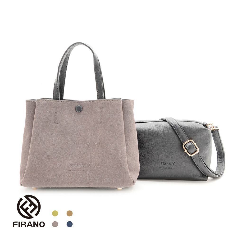 スエードミディハンドバッグ＆ショルダーバッグセット/A403338