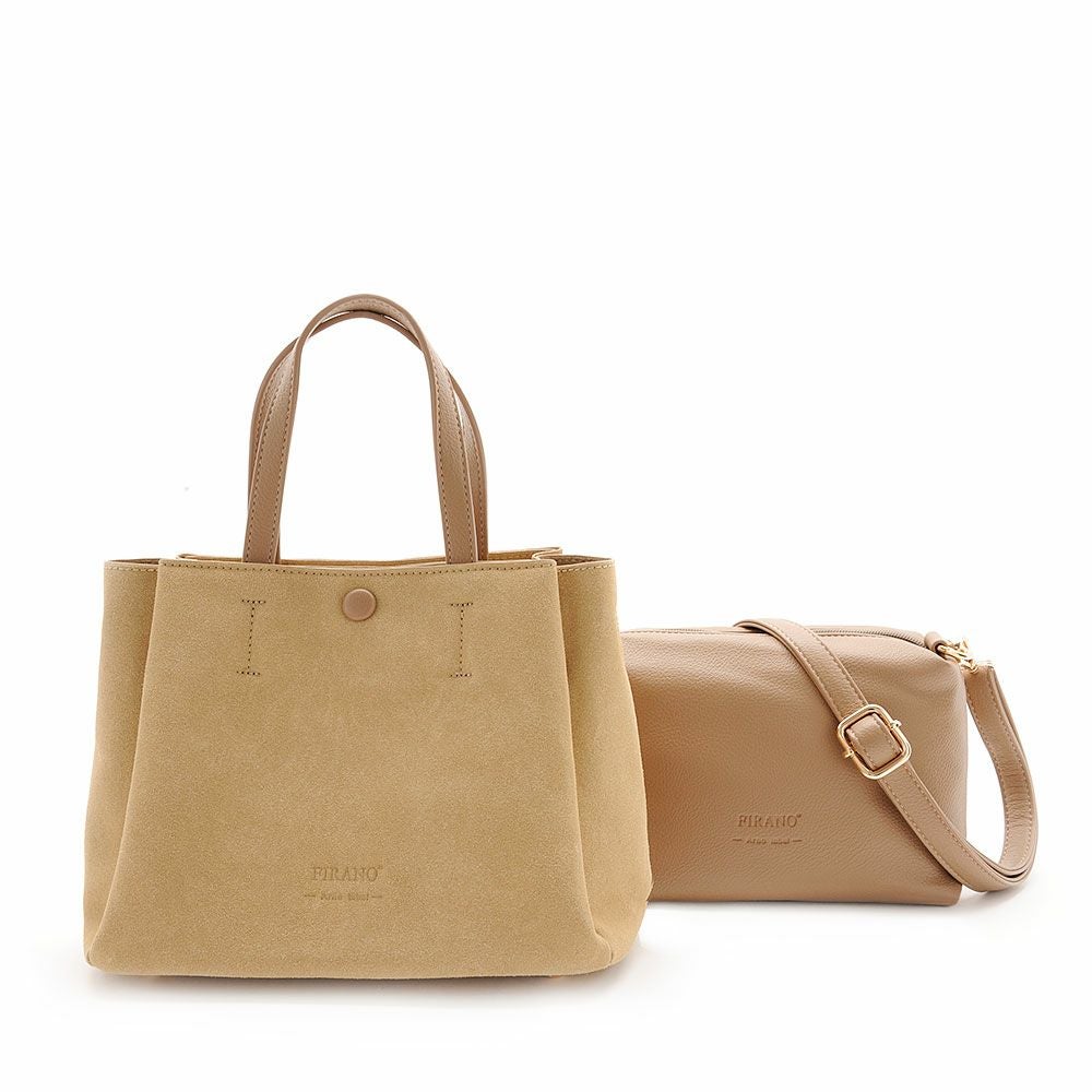 スエードミディハンドバッグ＆ショルダーバッグセット/A403338