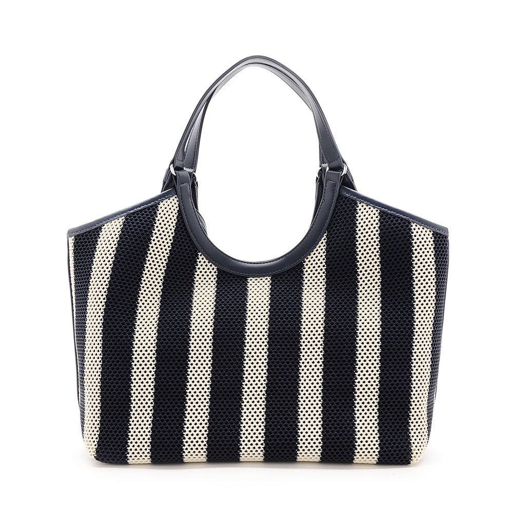 ゼブラストライプトートバッグ(パスケース付き)/303335 | フィラノ公式