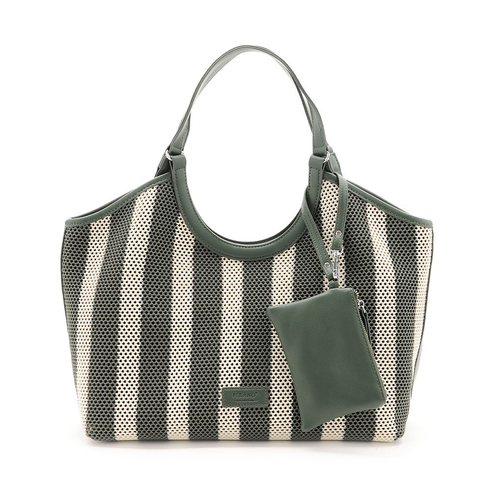 ゼブラストライプトートバッグ(パスケース付き)/303335 | フィラノ公式